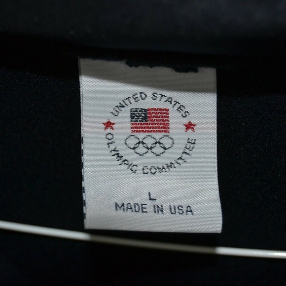 USA Lined Ladies Jacket Dark Blue Zipper Front L U - Picture 2 of 7